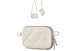 bagsmart Kameratasche Kleine Digitalkamera Tasche kompatibel Fotokamera Tasche mit 2 Tragemöglichkeiten, für Canon PowerShot/GoPro/Kodak Pixpro,Beige Lutschtablette
