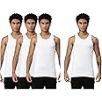 Levi's Men's Cotton Classic Regular Fit Solid Vest (Pack of 3, White, L) & (Pack of 1, White, L).