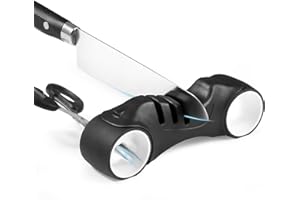 Brencco 4 in 1 Knife Sharpener, Kitchen Knife Sharpener, Scissor Sharpener, Household Kitchen Knife Sharpener