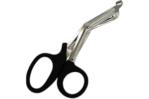 AR EMPORIUM Utility Scissors Tuff Cut Tuff Cut/Tough Cut 15cm EMS Trauma Paramedic Scissors (Black)