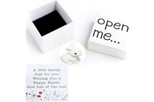 DORALER Open Me Gift Box,Happy Bunny Easter Rabbit Gifts for Adults &Kids,Emotional Support Presents Pocket Hug Matchbox Gifts For Wen Women,Easter Gifts for Couple Kids Him Her Husband Wife Fiance