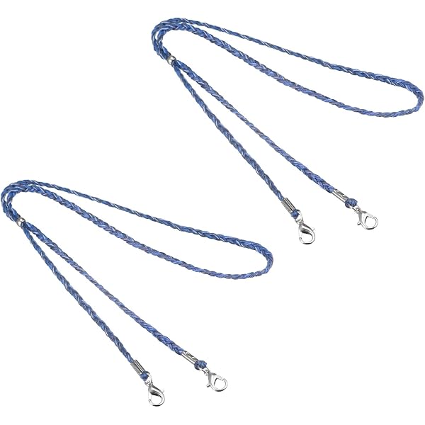 Chaîne Pour Lunettes Noire Perles De Verre - Longueur Réglable - Pour Lunettes De Soleil, Chapeau