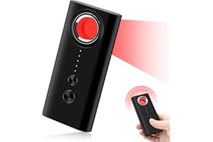 LXMIMI Anti Espía Detector de Cámara Oculta Detector de Errores Mini Buscador de la Cámara, RF/GPS/Detector de Cámara Dispositivo de Escáner, con 4 Niveles de Sensibilidad para la Oficina/Hotel