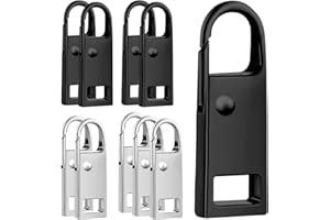 HALERCAY 10 Pièces Tirette Fermeture Tirettes De Réparation Fermeture,Détachable Zipper Fixateur Tête,Zippers Joli design pour zip valise bottes veste sac à dos