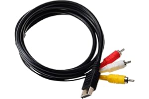 Ruitroliker 1.8m 6ft replacement composite RCA AV TV display cable lead wire for Dreamcast DC
