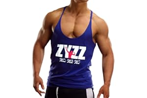 Muscle Alive Uomo Bodybuilding Canotte Palestra Zyzz Stringer Canottiera Cotone