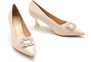 C.Paravano Scarpe con Tacco | Pumbs | Scarpe con Tacco | Scarpe Stiletto | Scarpe Decolte | Scarpe Spillo | High Heels Scarpe | Scarpe Matrimonio Donna |Scarpe col Tacco Punta Chiusa Donna 5.5CM