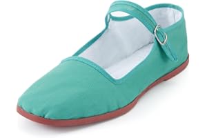amtax Womens Classic China Flats, Casual China Doll Shoes, Cotton Mary Janes, Chinese Tai Chi Shoes