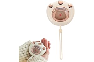 BNOYONERAS USB Handwärmer Handwärmer Elektrisch Handwärmer Powerbank Taschenwärmer Elektrisch Wiederaufladbar 2 Temperaturen Einstellbar Wiederverwendbar Damen Kinder