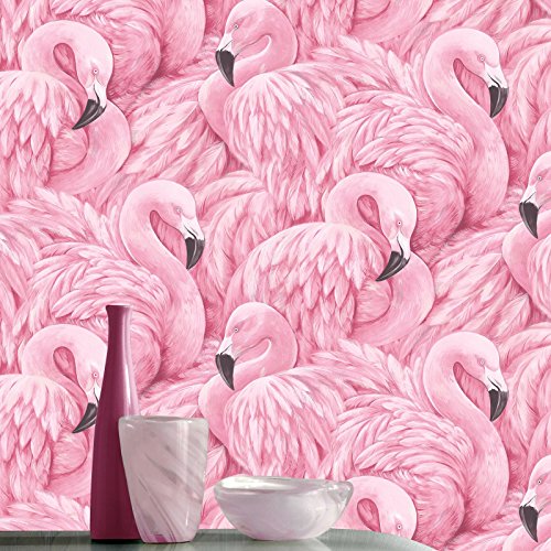 Flamingo Tapete Pink Rasch 277890 - 4