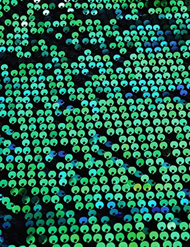 Busyall Damen langärmelig Abendkleid mit Pailletten V-Ausschnitt Partykleider Paillettenkleid Cocktailkleid, Grün, Gr. 42(16W) - 4