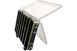 Wuuooei Doble Cara Cajas de Pesca para Señuelos, Caja de Pesca con Compartimentos, Caja de Accesorios de Pesca, para Ganchos de Pesca,Señuelos,Aparejos,Accesorios de Pesca,27184,7cm