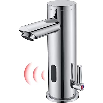 Wasserhahn Mit Sensor Warm Kalt Fyeer Wasserhahn Bad Mit Infrarot Automatischer Sensor Berührungsloser Waschtischarmatur Für Wasserhahn Bad Waschbecken Mit Sensor