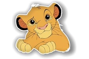 France Blasons Simba Le Roi Lion Autocollant Logo Plusieurs Tailles, Super Prix