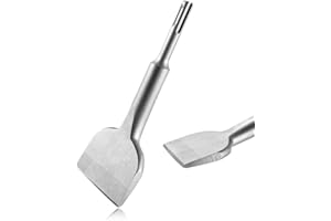 HPMAISON Scalpello SDS Plus, 165 x 75mm Curvatura a 25° Scalpello SDS-Plus per Ceramica Piastrelle Muro, Piastrelle per Pavimenti, Compatibile con Tutti i Martelli a Percussione e Perforatori SDS Plus