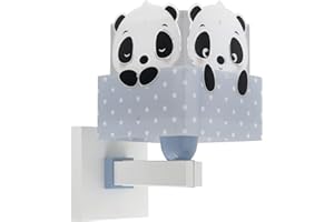 Dalber lampada applique da parete per bambini Panda blu orso
