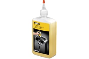 Fellowes Huile pour destructeur de Papier, pour Coupe croisée et Micro Coupe, Jaune, Unique, 355 ML, 35250