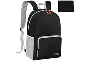 Aucuu Sac à Dos Pliable Léger, Sac à Dos de Randonnée Pliable Ultraléger, Sacs à Dos de Plein Air pour Homme Femme, pour Camping, Voyage, Vélo, Déplacements Quotidiens (Taille pliée 20,5 * 17 cm)