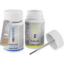 Kit Vernice Di Ritocco Mitsubishi M09 Orange Perl - Vernice Di Fondo, Base E Trasparente Con Pennello, 50ml Ciascuno - Foto 2