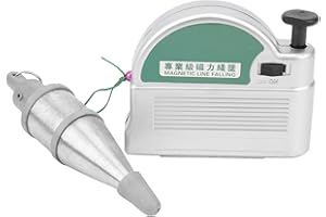 HYUDUO Plomada Magnética Profesional, 6 Metros, Martillo de Alambre de Aleación de Acero, Color Plata, con Adsorción Magnética para Construcción y Decoración