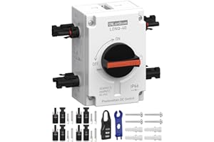 CNLonQcom DC Trennschalter PV Anlage 1200V 32A 2x2 String IP66 Wasserdicht Anschlusskasten PV Leitungsschutzschalter für Solar Photovoltaik