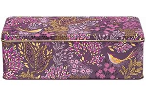 Elite Gift Boxes Sara Miller - Haveli Garden Long Deep Rectangular (cracker) Tin 240 x 100 x 70mm