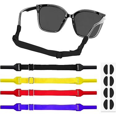 LEEQ 10 Pezzi Cinturino di Silicone di Occhiali da Vista Fermaocchiali da Sport Anti-scivolo Elastico di Occhiali da Sole Fernacavo per Bambini, 10 Colore