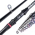 Goture Telescopic Fishing Rod, Ultralight Travel Fishing Rod, Portable Carbon Fiber Spinning Fishing Pole For Carp Fishing
