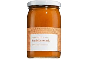 ‎VIANI Sanddornmark - Sortenrein - aus 100% Früchten - ohne Zugabe von Zucker (1 x 290g) im Glas