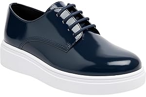 SIRRI garçons Chaussures Vernies Design Classique à Lacets pour Tenue décontractée Formelle