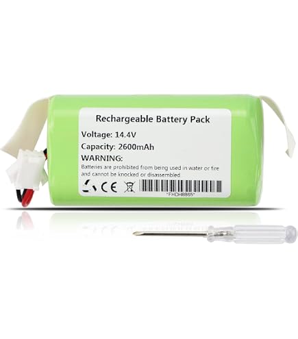 Batteria Di Ricambio Kunbow Per Robot Aspirapolvere AIRROBO P20 - Ioni Di Litio 3200mAh, 14.4V, 46.08Wh, Alta Capacità