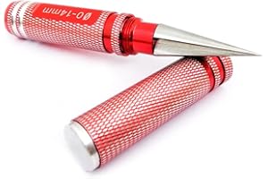 Janjunsi RC Car Body Shell Reamer Hole Puncher 0-14mm Expanding Hole Opener Drill Tool for Cars Truck Ship Aircraft Model (Red)