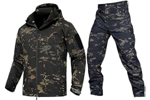 Czen Chaqueta y Pantalones tácticos para Hombre, Traje de Ropa de Combate, Uniforme de Caza de Camuflaje Militar, Conjunto de 2 uds, Traje de Ropa Multicam del ejército