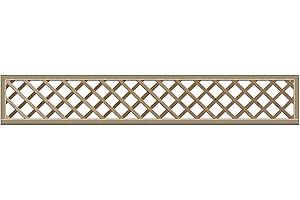 PREMIER GARDEN SUPPLIES Elite Diamond Trellis in 2 sizes & 2 styles garden lattice Urban Trellis contemporary Garden Fence (183cm wide x 30cm tall, 40mm standard size hole)