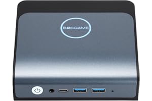 BOSGAME E1 Mini PC Intel Alder Lake N100 avec Windows 11 Pro, Double LAN 2.5GbE, 16 Go de RAM DDR4 et SSD PCIe de 512 Go. Supporte l'affichage Triple écrans 4K à 60Hz, Wi-FI 6, Bluetooth 5.2