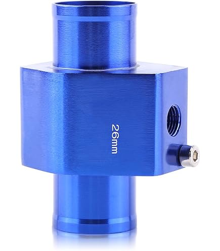 Xibao Tubo Di Giunzione Per Sensore Temperatura Acqua Auto - In Lega Alluminio, 34mm, Con 2 Morsetti