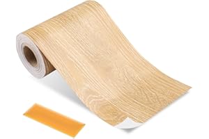 ztowoto Bordo autoadesivo per parete, cornice per porte e finestre, bordo autoadesivo per casa, bagno, cucina, soggiorno (rovere caffè, 1000 x 10 cm)