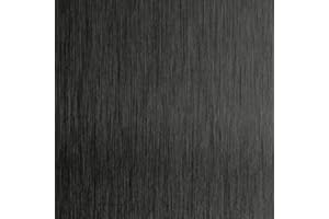 NORDLINGER PRO Plaque composite Crédence Cuisine - Décor Noir Brossé - Aluminium - 80 x 120 cm 3/0,15 mm - Idéal cuisine