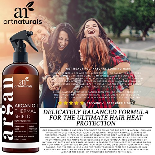 ArtNaturals Hitzeschutzspray Leave In Conditioner – 236 ml – mit Reinem Arganöl – Sulfat-frei - 4
