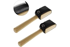 JKJF Cepillo para Zapatos de Baile, Suela de Gamuza, Cepillo de Limpieza de Madera, Cepillo Limpiador de Zapatos (2 Piezas)