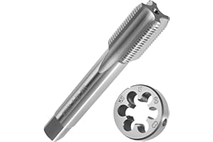 YGKYMVW Gewindeschneider und Gewindeschneideisen M20 x 1.5mm HSS, Gerade Geriffelt Gewindeschneider, Gewindebohrer und Schneideisen Set für Metrische Innen- und Außengewinde