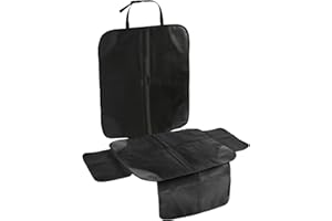 LIPJISL Kinderautositz 1 Stück Kindersitzunterlage ISOFIX Autositze Kindersitzunterlage Autositzauflage zum Schutz Anti-Rutsch Autositzschoner für Kindersitz Schwarz