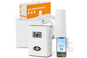 ANYCALL Amplificador Señal Movil para Hogar y Oficina 4G LTE 3G gsm Repetidor Señal Movil Compatible con Orange Yoigo y más en Banda 1, 3, 7 y 8, con Antena Omnidireccional