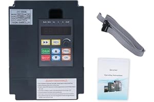DEWINLVD 2.2KW Convertitore di frequenza 220V ingresso monofase 220V uscita trifase 220V 2.2kw Variatore di frequenza CNC Inverter di frequenza rimovibile modello 207VEE (con cavo di prolunga da 1m)