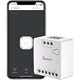 SONOFF Madde ile WiFi Mini-D Akıllı Anahtar, Ev Otomasyonu, Kuru Kontak &Ccedil;ıkışı, AC veya DC Girişini Destekler, Uyumlu Alexa v
