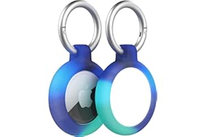 OtterBox AirTags Holder for AirTag, Shockproof, Drop Proof, Ultra-Slim, Rugged, Protective Thin Case for Apple AirTags, Includes Two Carabiners, Northern Lights