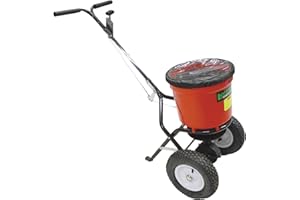 BAUSUPERMARKT24 PROFI STREUWAGEN 25 LITER Salzstreuer Salzstreuwagen Saatgutwagen Rasenstreuwagen Streuer Düngerstreuer Samenstreuwagen Handstreuwagen Streugutwagen Tausalzwagen Granulatstreuer Streugerät Streuer