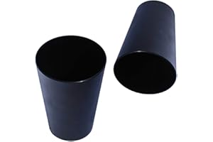 S&S-Shop 30 plastikowych kubków do picia 0,4 l - czarne - kubki wielokrotnego użytku / kubki imprezowe/kubki