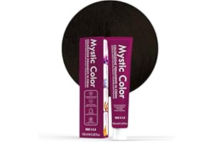 CAPELLO POINT Mystic Color - Coloration Cheveux - Crème Colorante Permanente à l'Huile d’Argan et au Calendula - Coloration Longue Durée - Couleur Noire 1-100ml