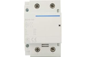 YWBL-WH Household AC Contactor 2P/2NO 100A Modular Contactor 24/230V 50/60HZ Household AC Contactor 1,000,000 Mechanical Life (Time)(AC230V), Contactor